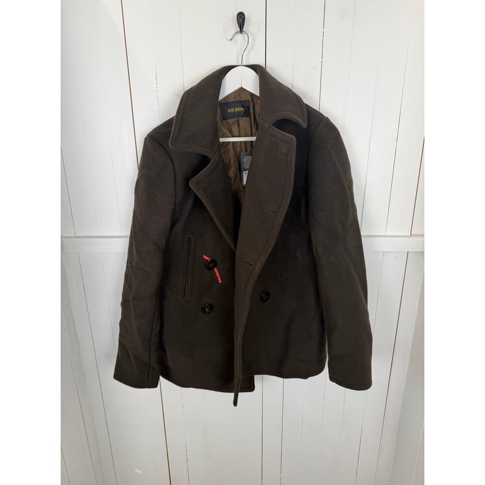 Buck Mason Brown Peacoat